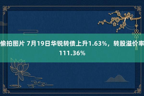 偷拍图片 7月19日华锐转债上升1.63%，转股溢价率111.36%