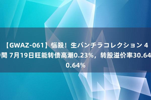 【GWAZ-061】悩殺！生パンチラコレクション 4時間 7月19日旺能转债高潮0.23%，转股溢价率30.64%