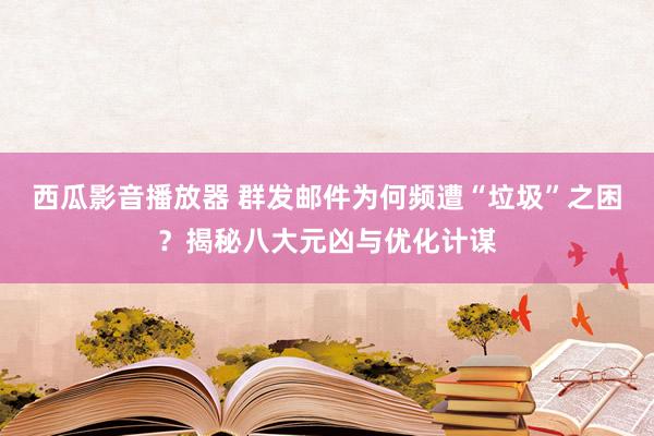 西瓜影音播放器 群发邮件为何频遭“垃圾”之困？揭秘八大元凶与优化计谋