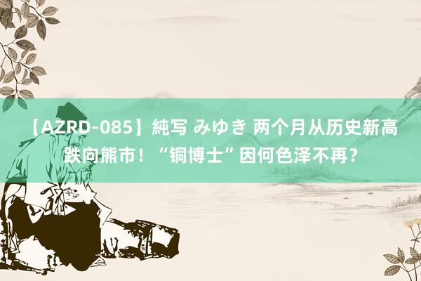 【AZRD-085】純写 みゆき 两个月从历史新高跌向熊市！“铜博士”因何色泽不再？