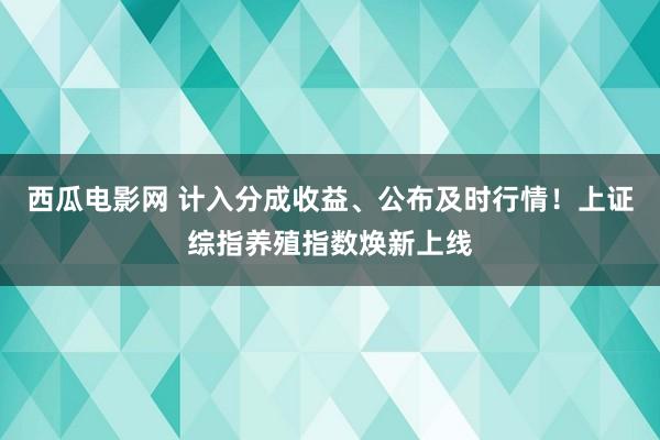 西瓜电影网 计入分成收益、公布及时行情！上证综指养殖指数焕新上线