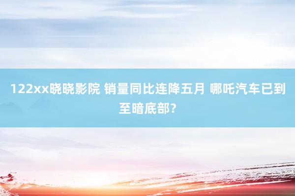 122xx晓晓影院 销量同比连降五月 哪吒汽车已到至暗底部？