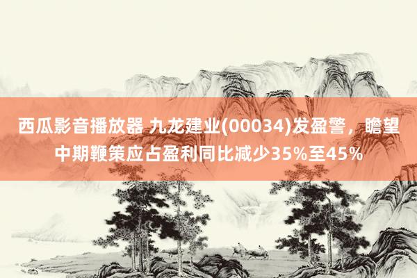 西瓜影音播放器 九龙建业(00034)发盈警，瞻望中期鞭策应占盈利同比减少35%至45%