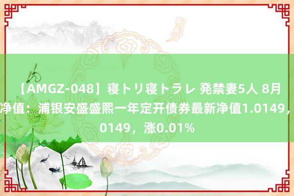 【AMGZ-048】寝トリ寝トラレ 発禁妻5人 8月16日基金净值：浦银安盛盛熙一年定开债券最新净值1.0149，涨0.01%