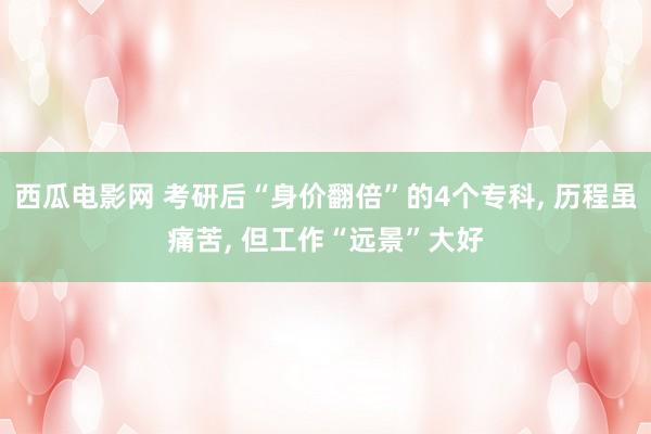 西瓜电影网 考研后“身价翻倍”的4个专科， 历程虽痛苦， 但工作“远景”大好