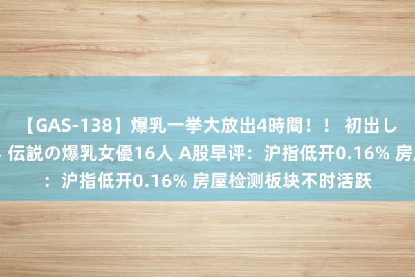 【GAS-138】爆乳一挙大放出4時間！！ 初出し！すべて撮り下ろし 伝説の爆乳女優16人 A股早评：沪指低开0.16% 房屋检测板块不时活跃