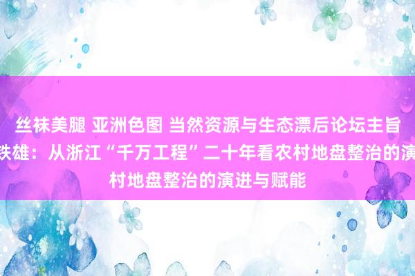 丝袜美腿 亚洲色图 当然资源与生态漂后论坛主旨文牍 | 陈铁雄：从浙江“千万工程”二十年看农村地盘整治的演进与赋能